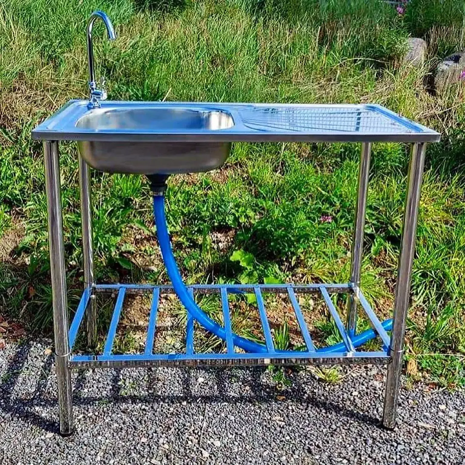 Udekøkken - Stålbord m/Håndvask - Billede 8